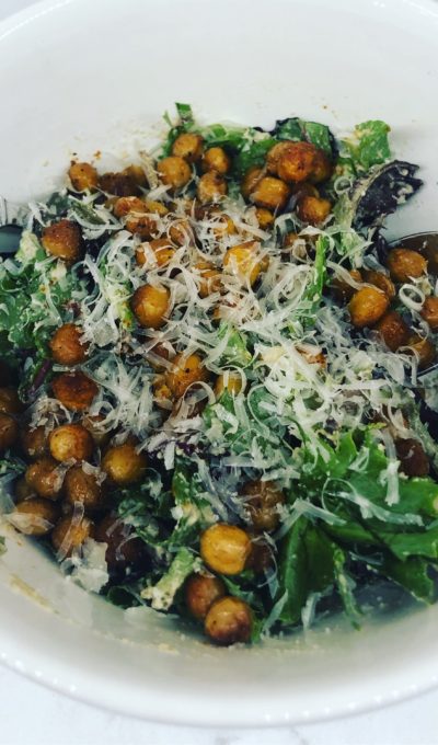 Roasted Chickpea Caesar Salad with Vegan Dressing